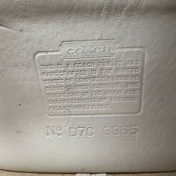 Vintage 1997 Coach Small Legacy Flap Bone Leather Crossbody - Picture 8 of 11